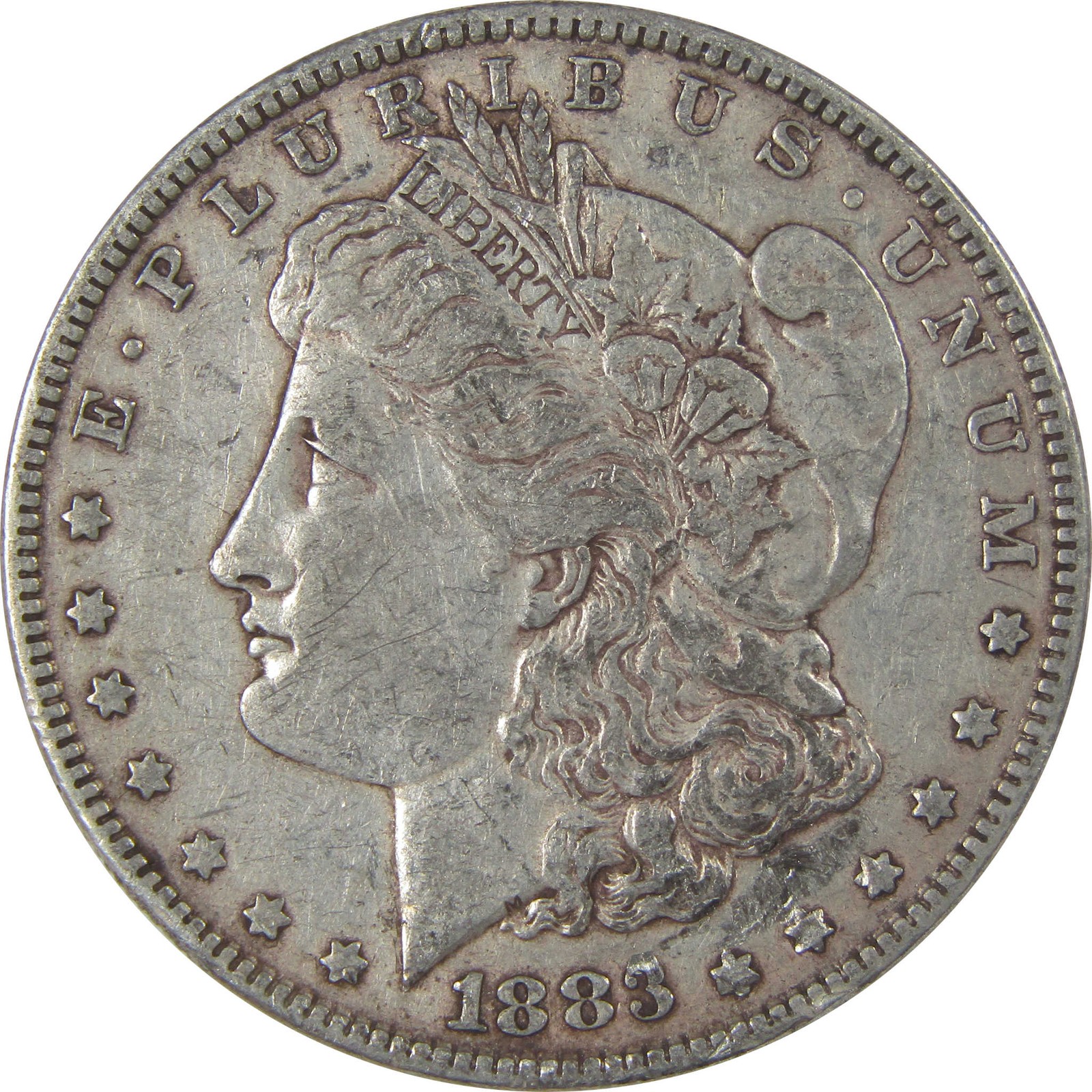 1883 Morgan Silver Dollar VF Very Fine $1 Coin SKU:I24276