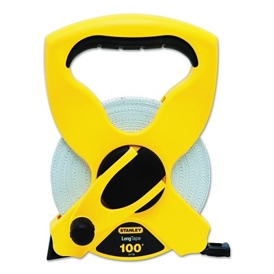Open Reel Fiberglass Long Tape, 100 ft x 1/2 in, Inch, Double Sided, Yellow