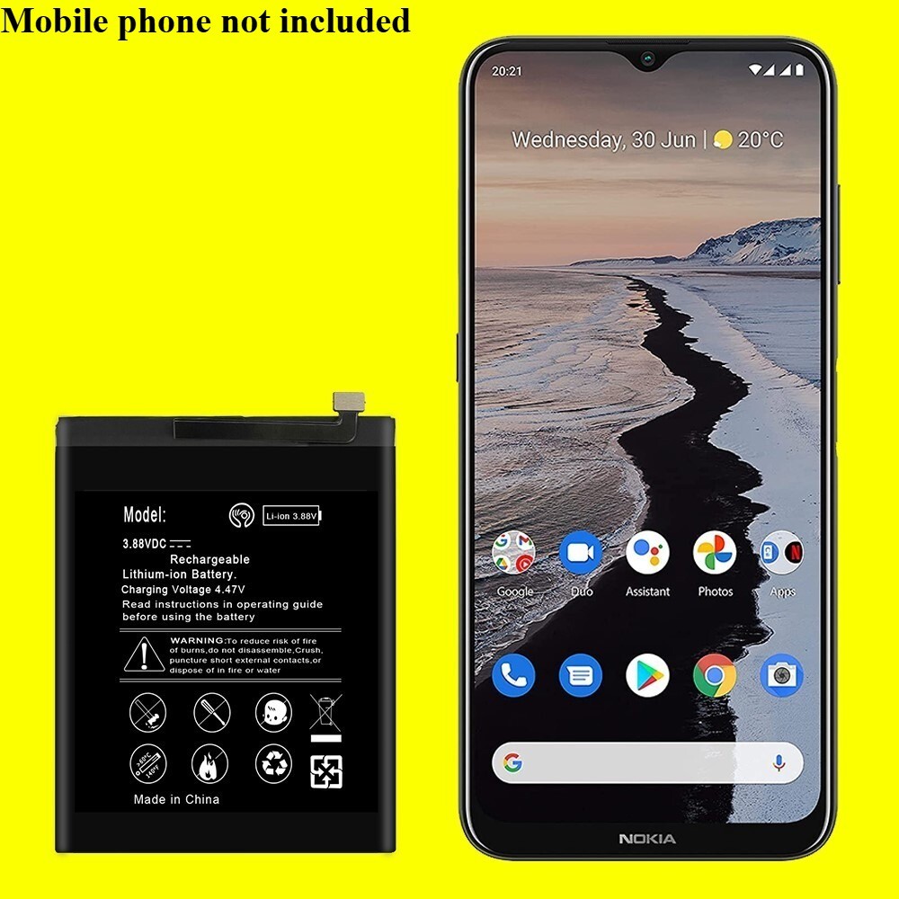 High Capacity 5150mAh Business Lithium Battery for Nokia G20 TA-1343 TA-1336 USA