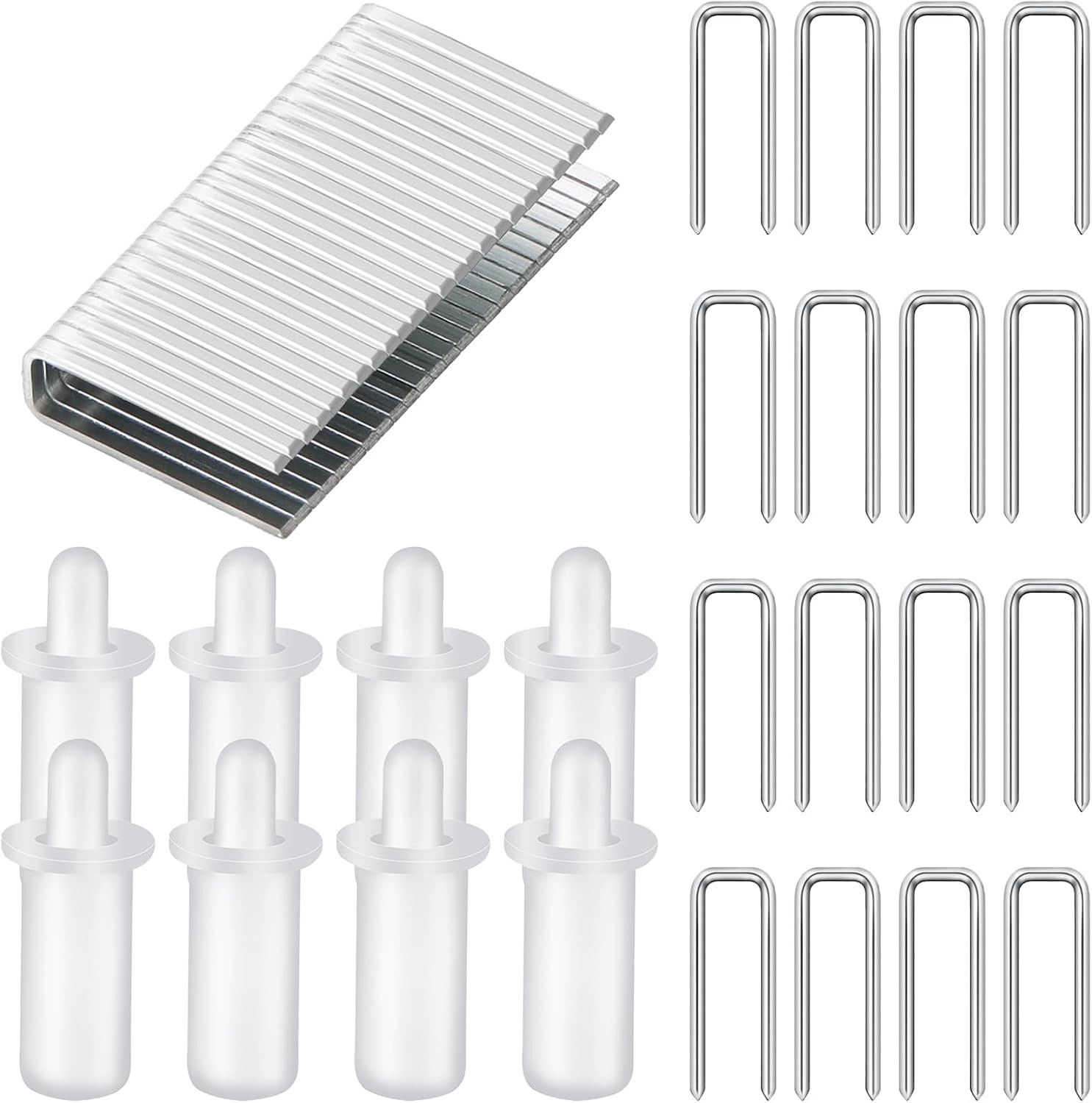 40 Pieces Plantation Shutter Repair Tool Set 20 Pcs Louvers Staples and White