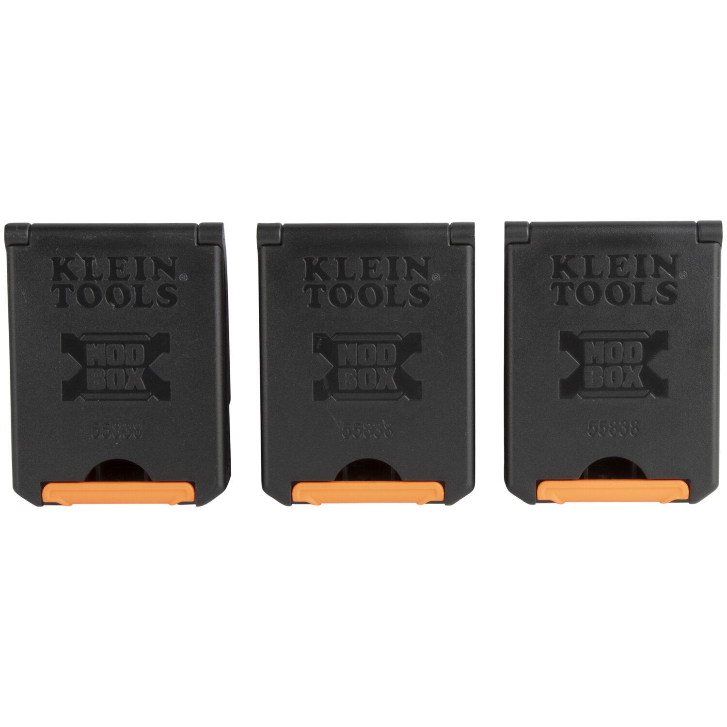 Klein Tools 55838MB MODbox Tool Belt Pouch Clips, 3-Pack
