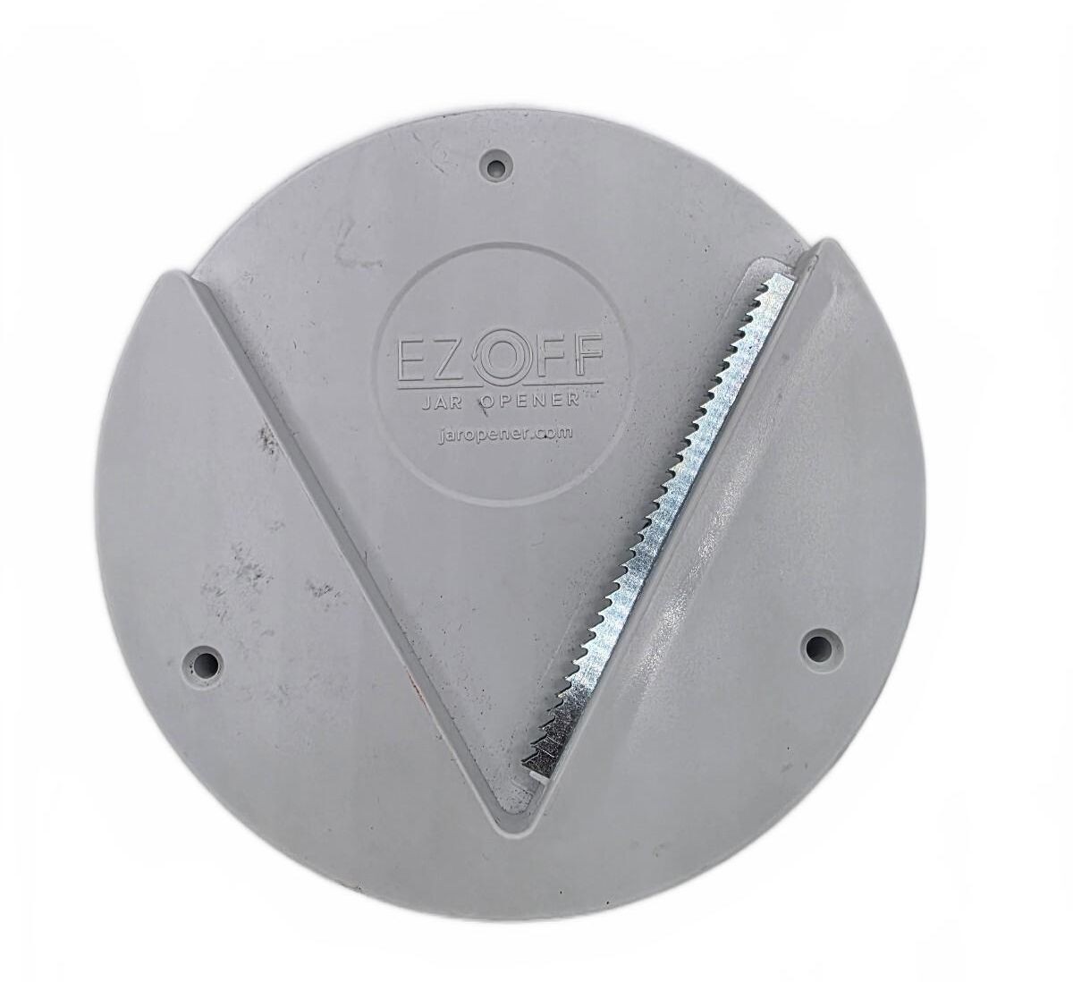 EZ Off Jar Opener to mount under kitchen cabinets plastic white NO SCREWS