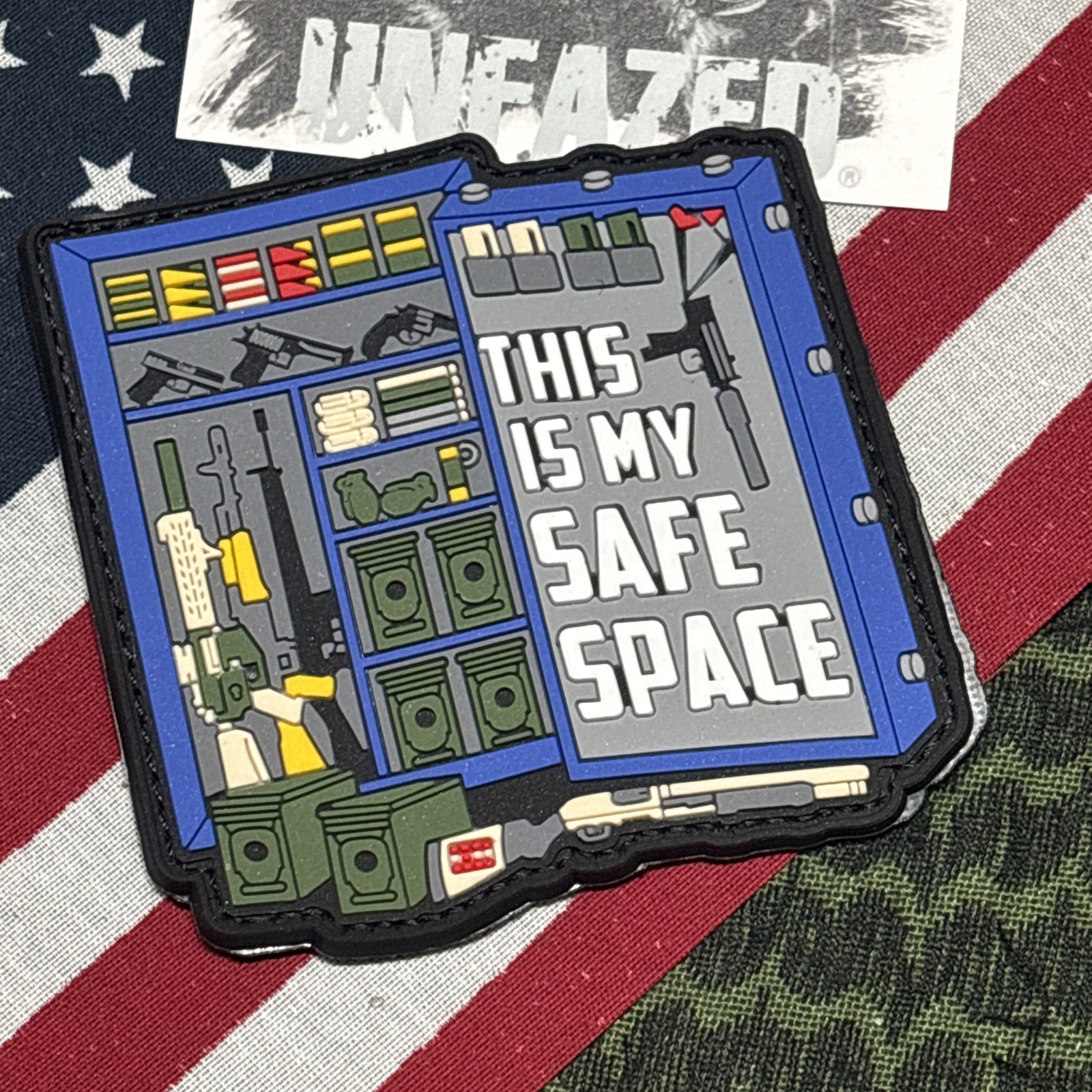 This Is My “SAFE” Space Morale Hook Back Patch High Quality 3d PVC XL 3.5x3.5”