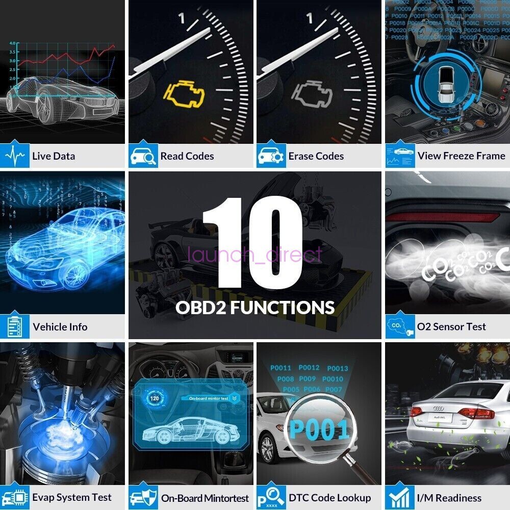 LAUNCH CR3001 OBD2 Scanner Code Reader Check Engine Light Auto Diagnostic Tool**