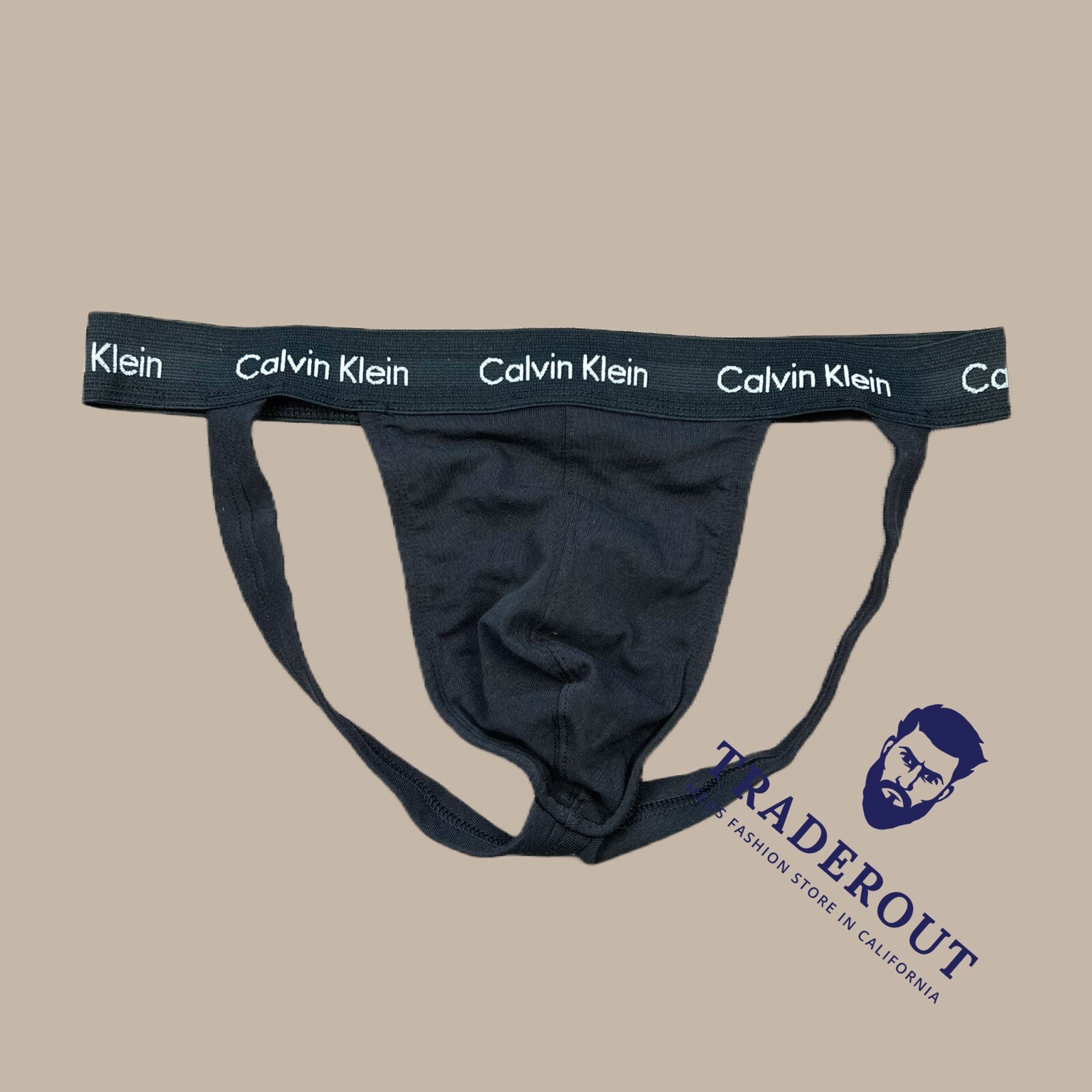 Calvin Klein CK men black cotton jock straps jockstraps underwear S M L XL XXL