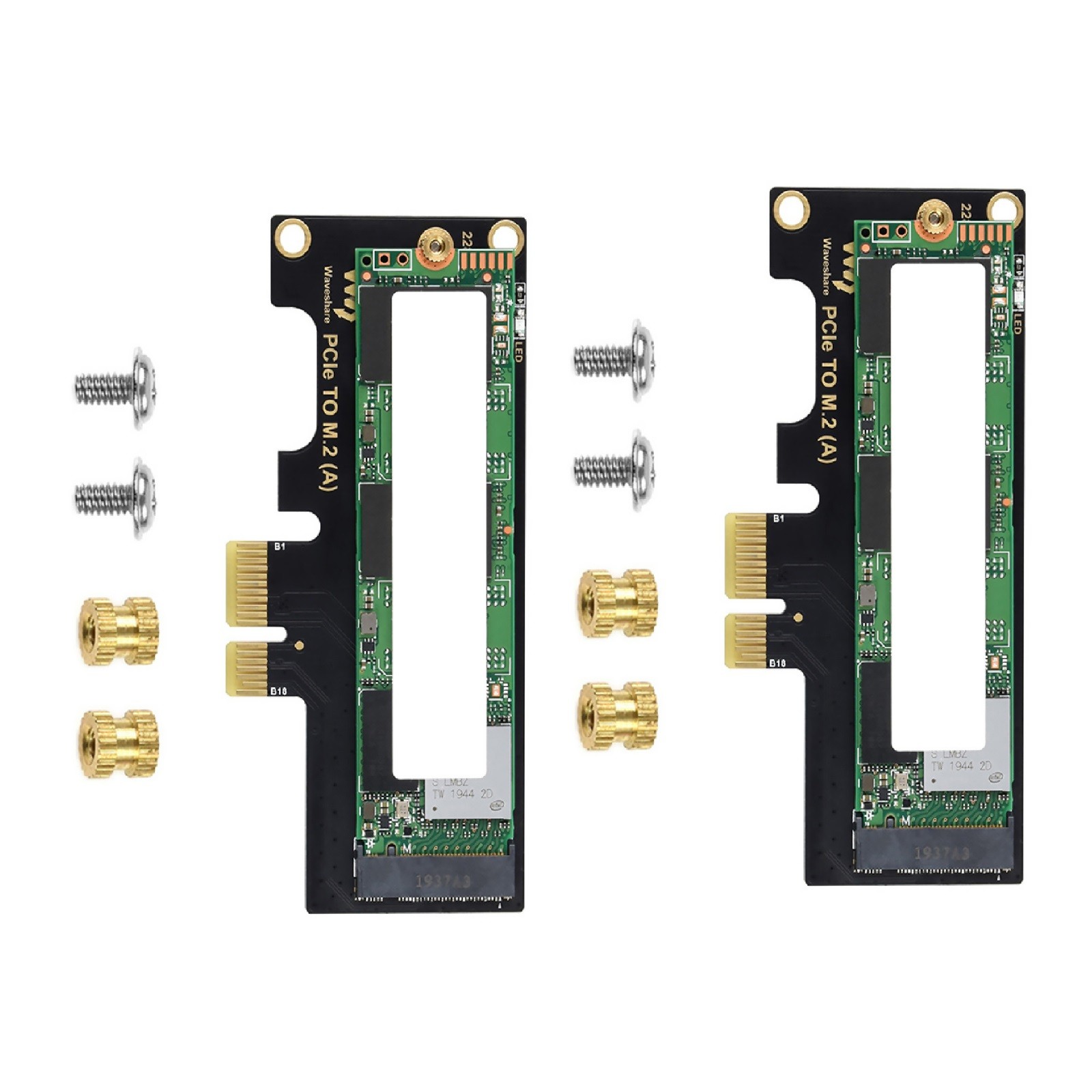 2* PCIe to M.2 Adapter Card For Motherboards With PCI-EX1/X4/X8/X16 Card Slot aa