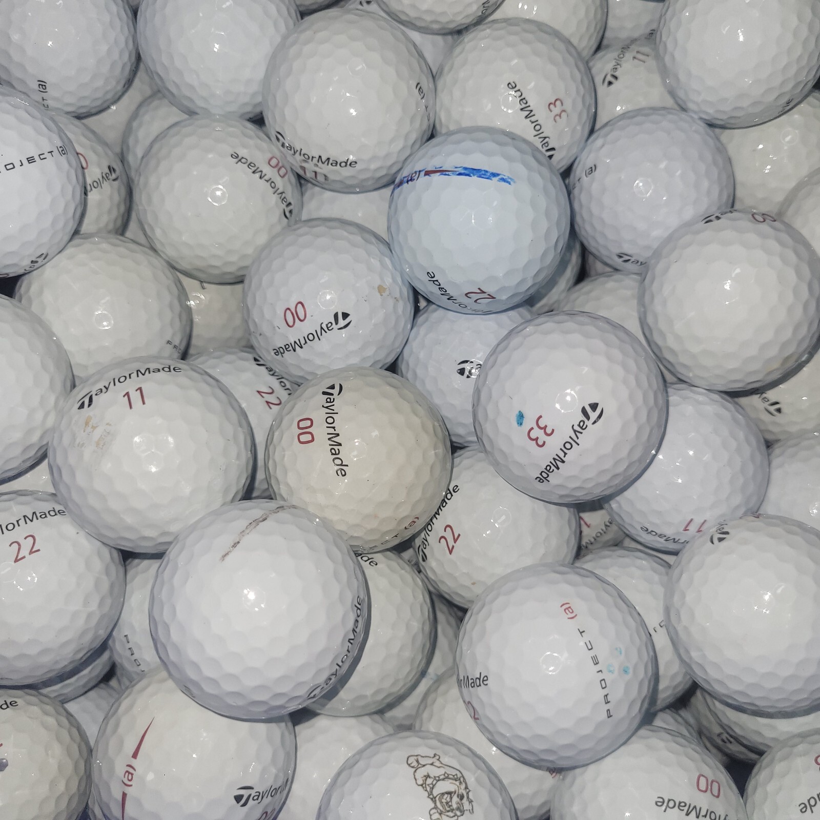 24 TaylorMade Project (a) Used Golf Balls 4A Grade AAAA
