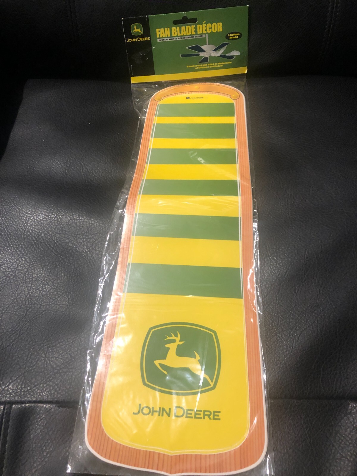 Encore john deere fan blade decor for ceiling fan  5 appliques brand new