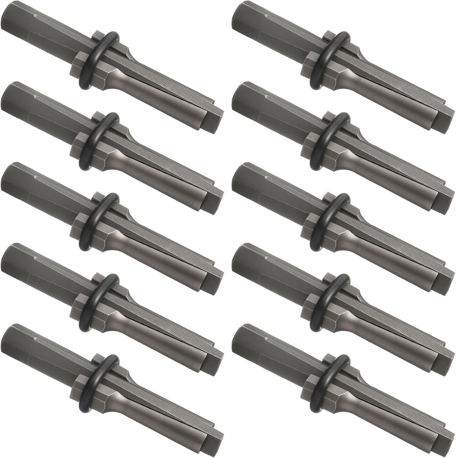 10 Pack Rock Splitting Wedges 5/8" Wedge and Feathers Shims Set, Heavy Duty S...