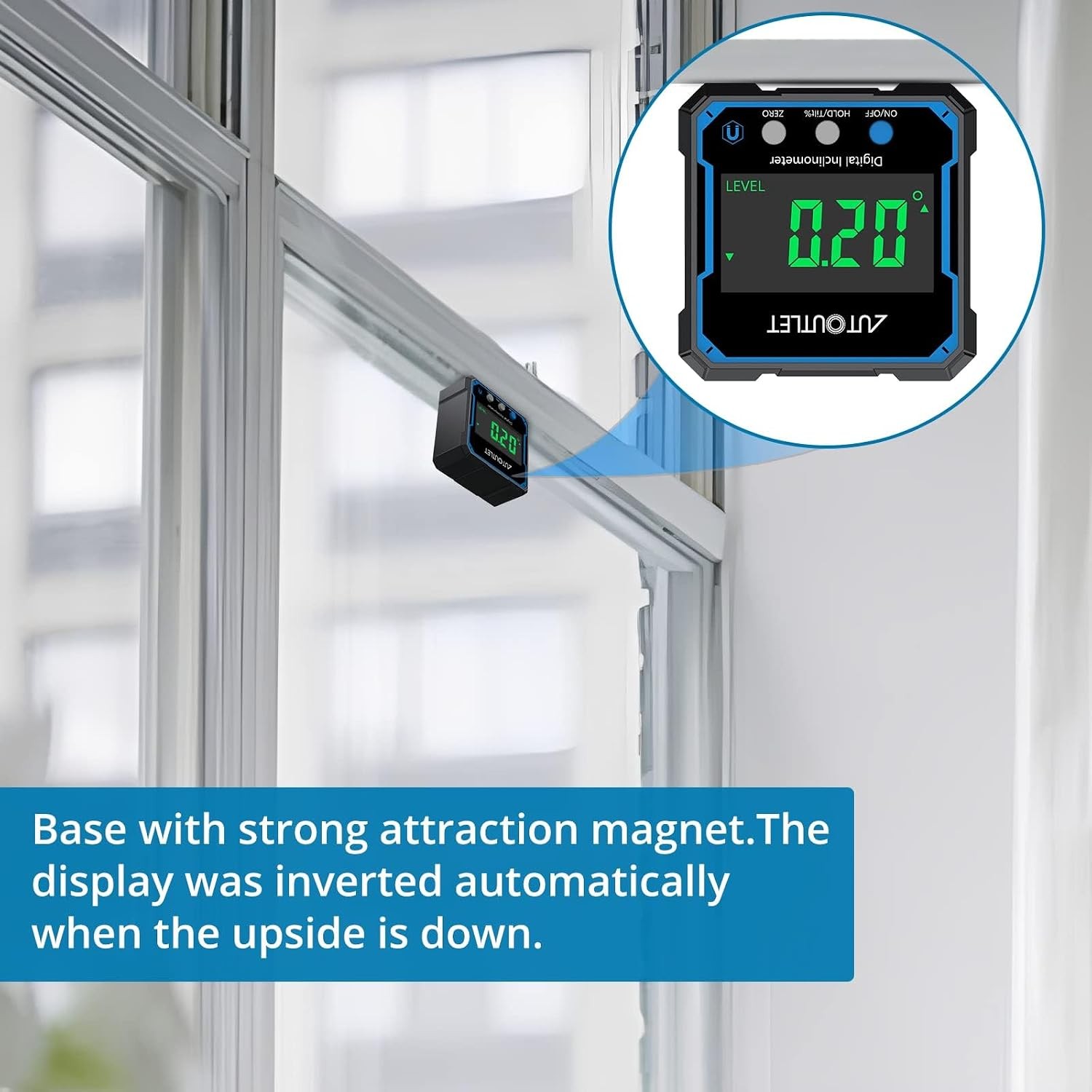 Backlit Digital Inclinometer IP54 Waterproof Angle Slope Meter Protractor
