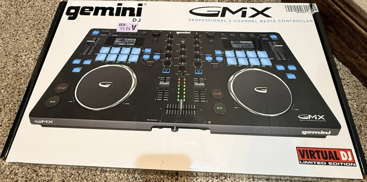 Gemini GMX 2-Channel Double Deck Controller Auto Loop Filter Software Included
