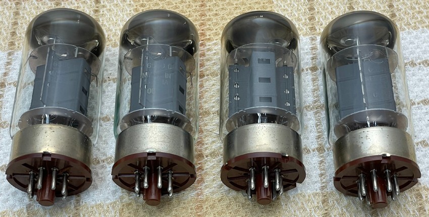 SVETLANA 6550C Vacuum Tube Matched QUAD 4 Sets USED JAPAN vintage audio analog