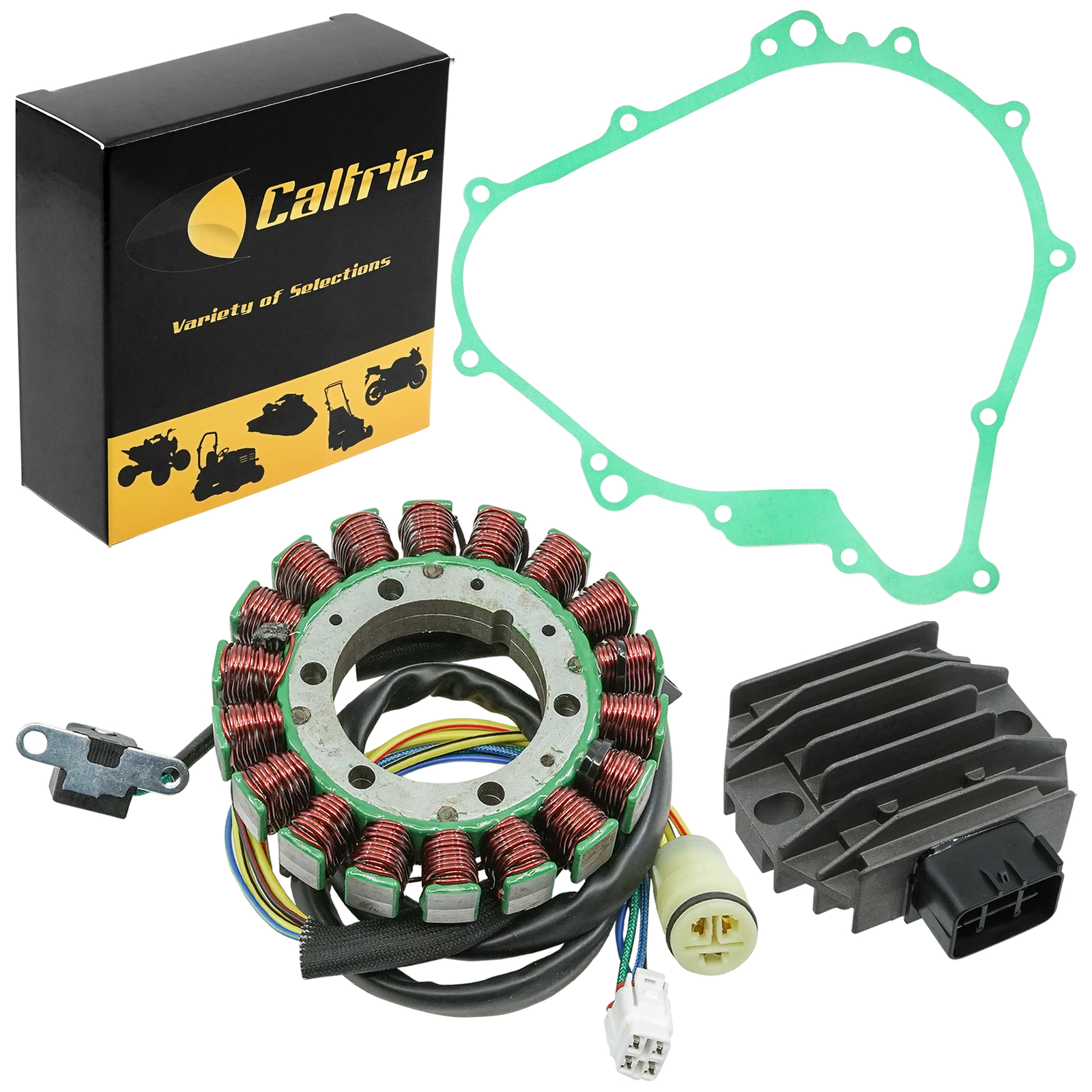 Stator & Regulator Rectifier for Yamaha Grizzly 450 YFM450 2007-2014 W/Gasket