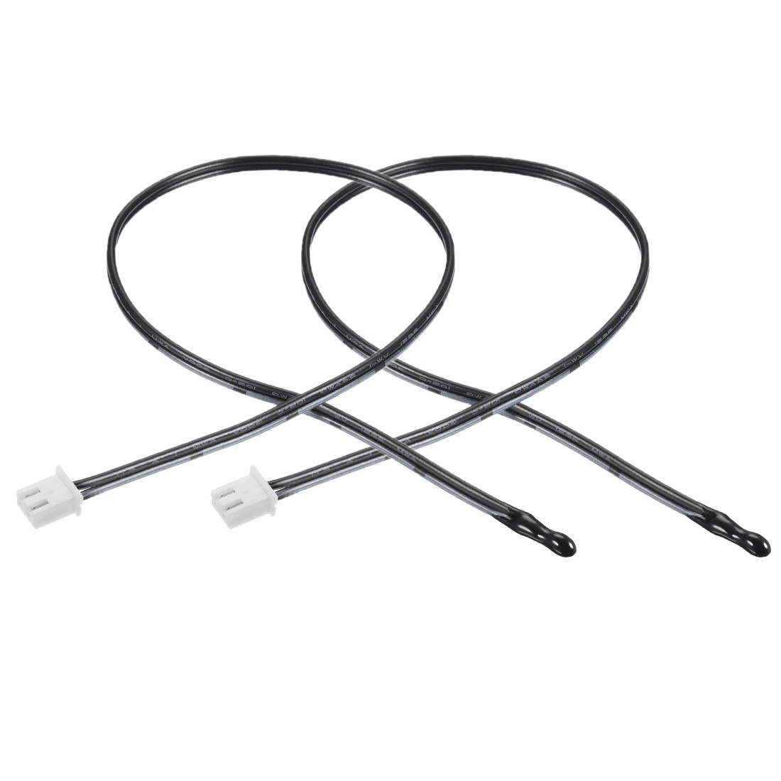 2Pcs 15.7" 10K NTC Thermistor Probe for Air Conditioner Epoxy Temp Sensor