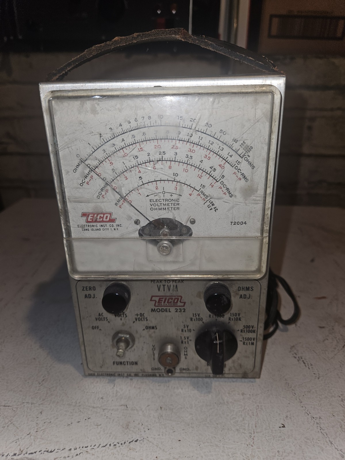 VINTAGE EICO 232 VTVM METER HEATHKIT IM-18 VACUUM TUBE VOLT METER