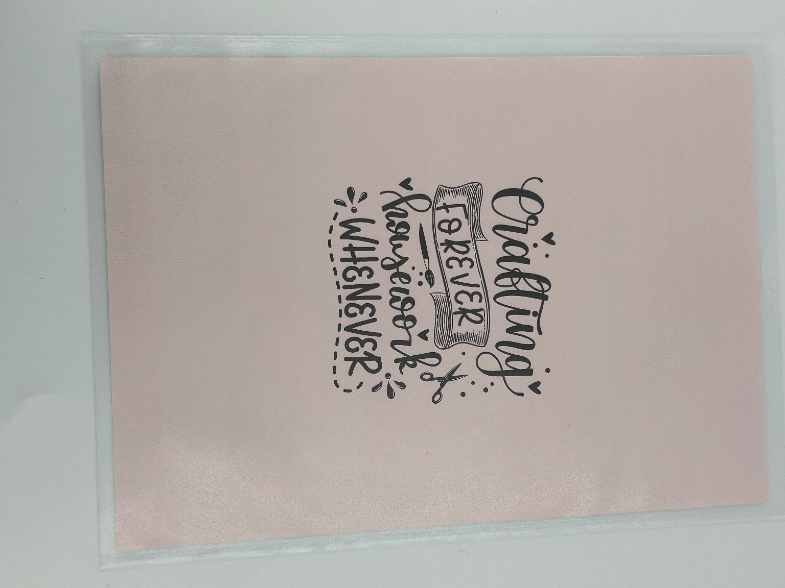 Bramble Fox Acetate Happy Mail Crafting Forever Scrapbooking Sheet