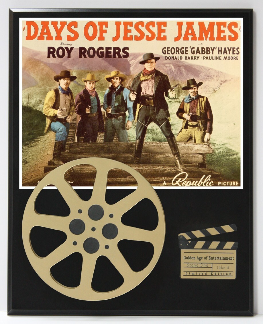 Days of Jesse James Reproduction Hollywood Movie Reel Display
