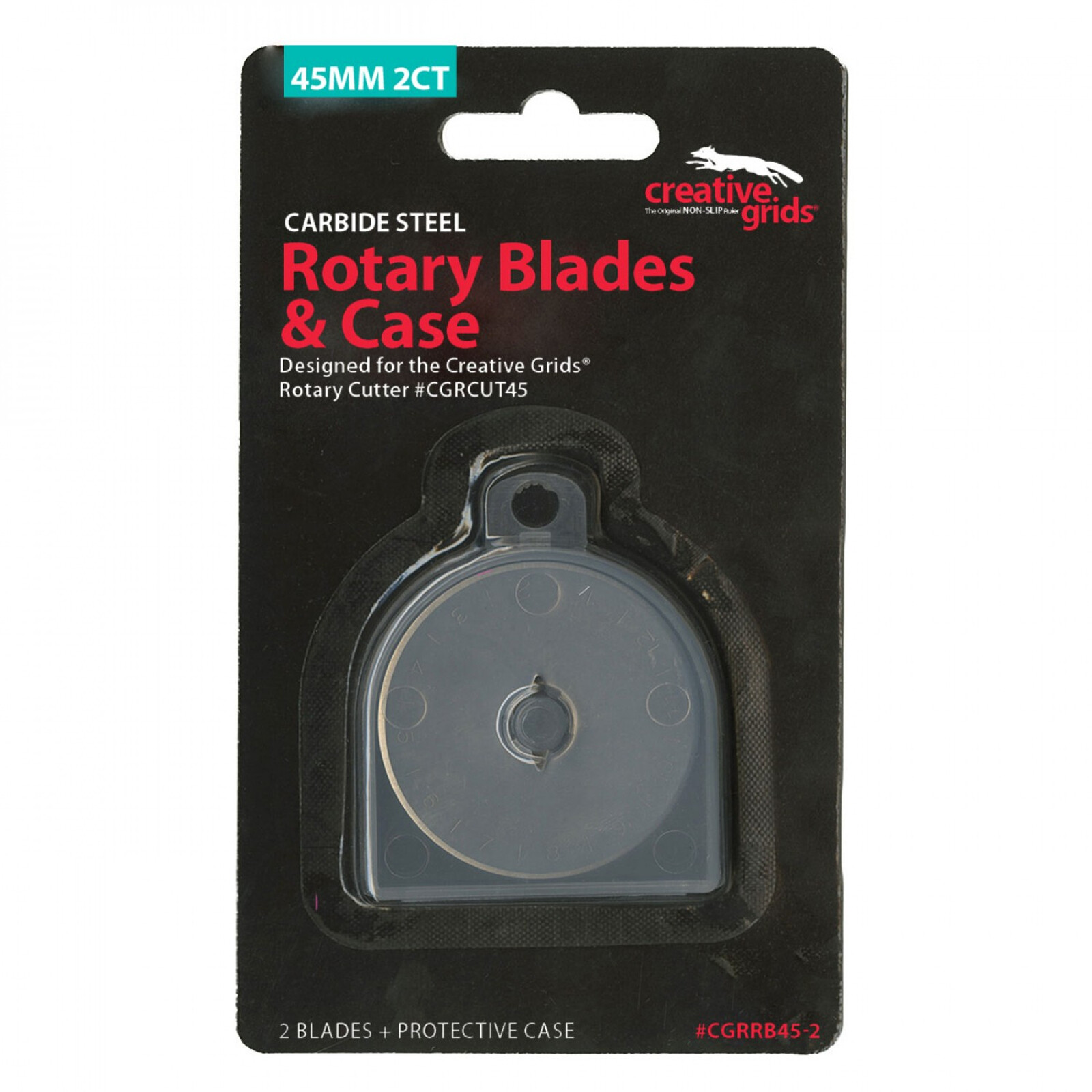 Creative Grids 45mm Replacement Rotary Blade 2 Pack