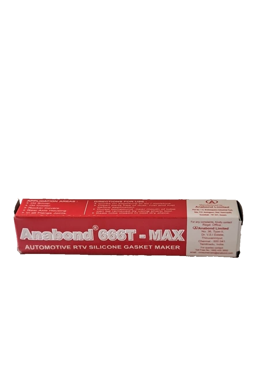 Anabond 666T-MAX | Automotive RTV Silicone Gasket Maker | 100g OEM QUALITY