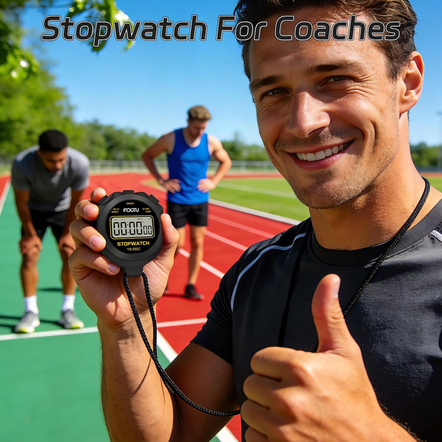 Digital Simple Stopwatch Timer, No Bells, No Alarm, Simple Basic Operation, Sile