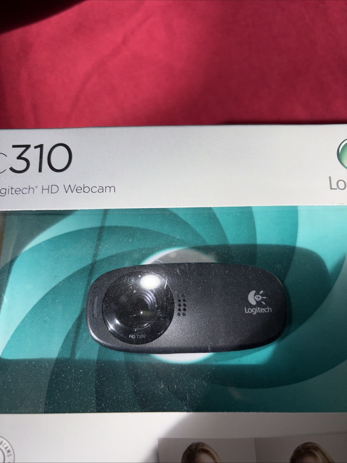Logitech C310 HD Webcam 720p Built-In Mic USB PC Mac Webcam (New Open Box)