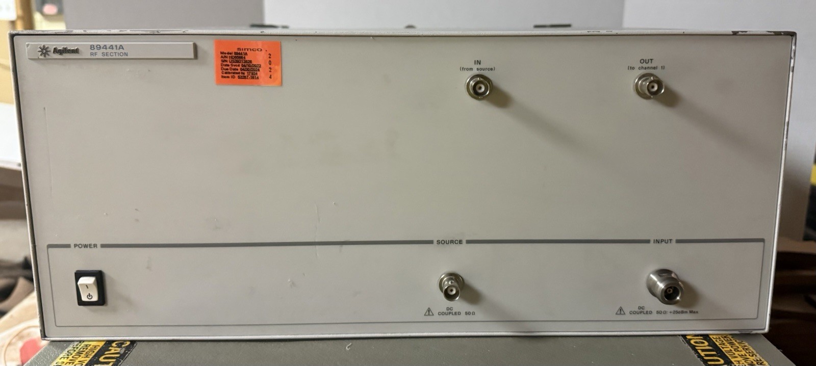 HP / Agilent 89441A RF Section With Option AY8 89431A