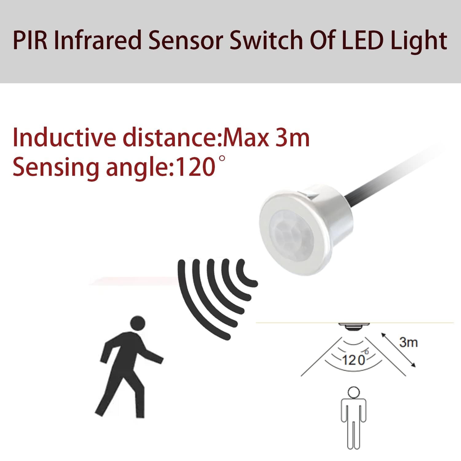 Motion Light Switch, IR Switch, Light Automatic Switch for Closet Light Under...