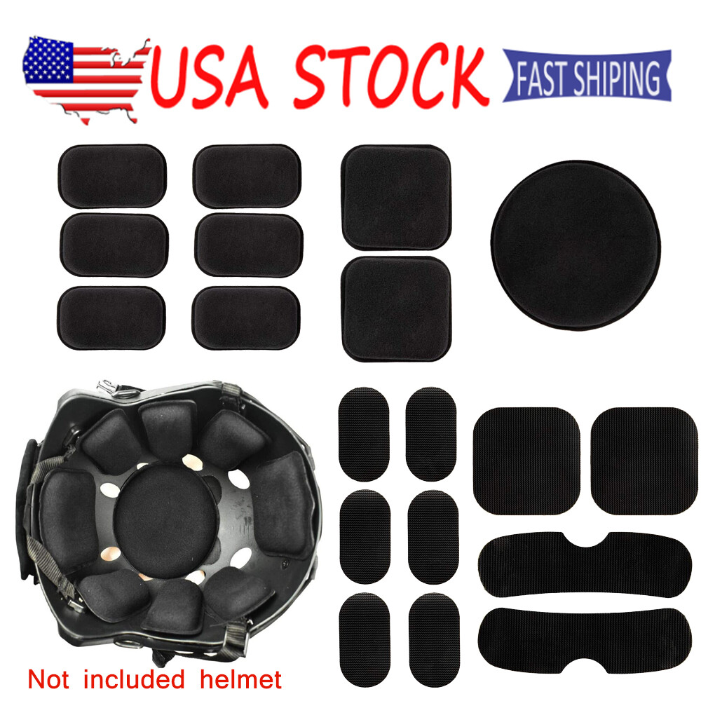 19Pcs/Set Tactical Helmet Pads Motorcycle Helmet Replacement Foam Padding Kits