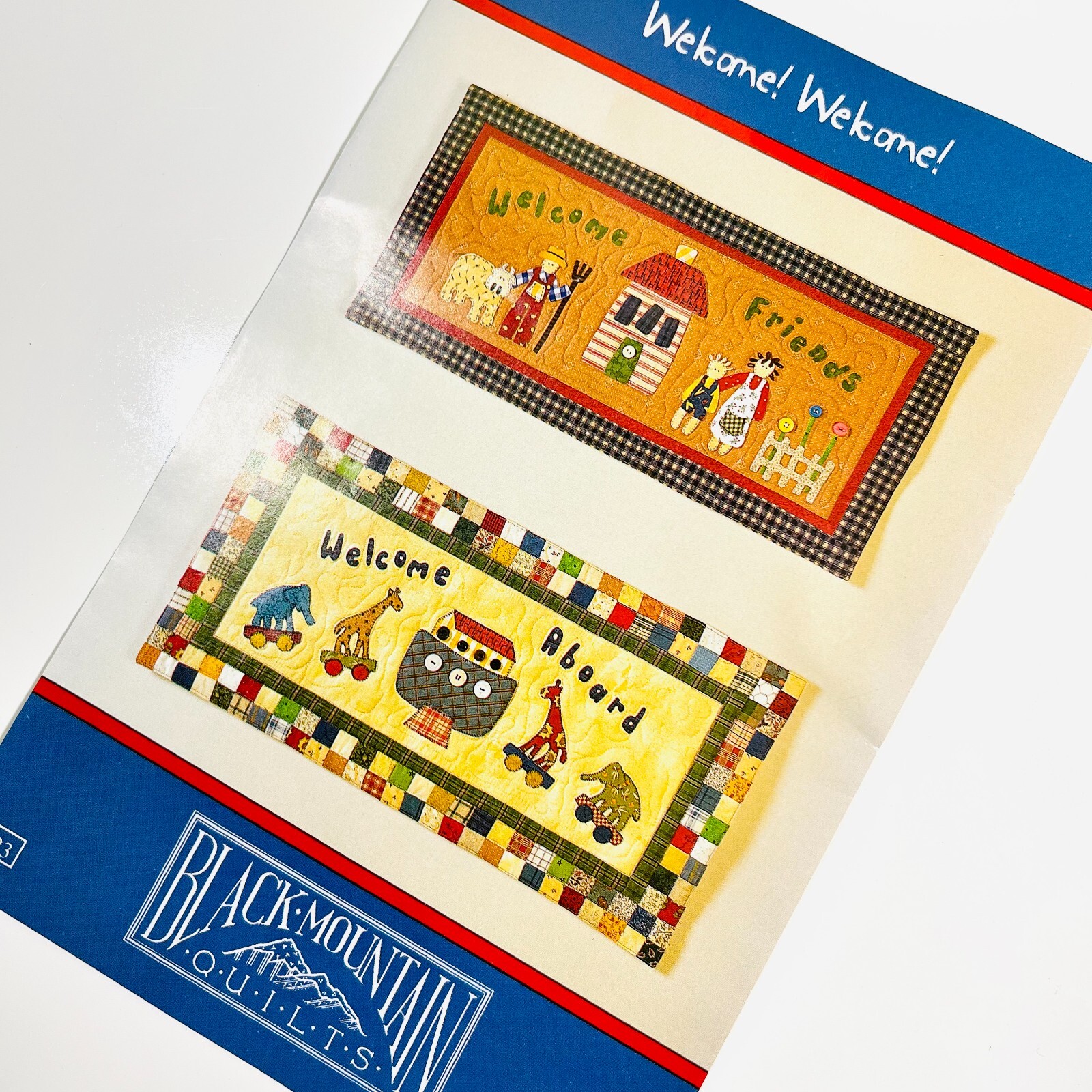 Welcome Welcome Quilt PATTERN from Black Mountain Quilts, 2 Projects