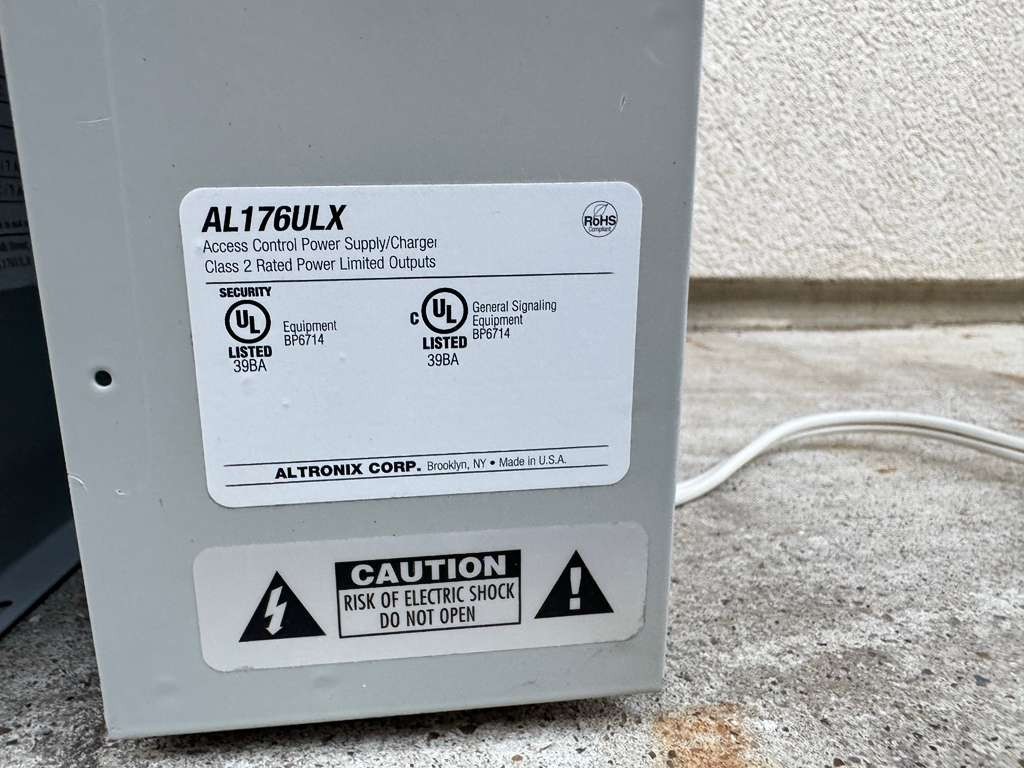 ALTRONIX AL176ULX Access Control Power Supply Charger