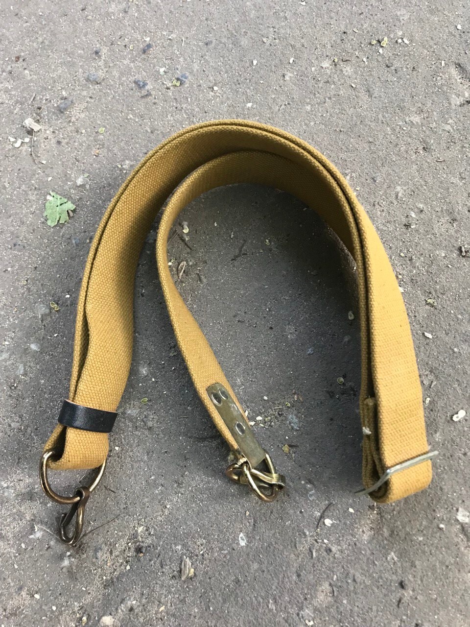 Rus Army carrying sling 2 hook YELLOW mustard color USSR army stamp new #001223