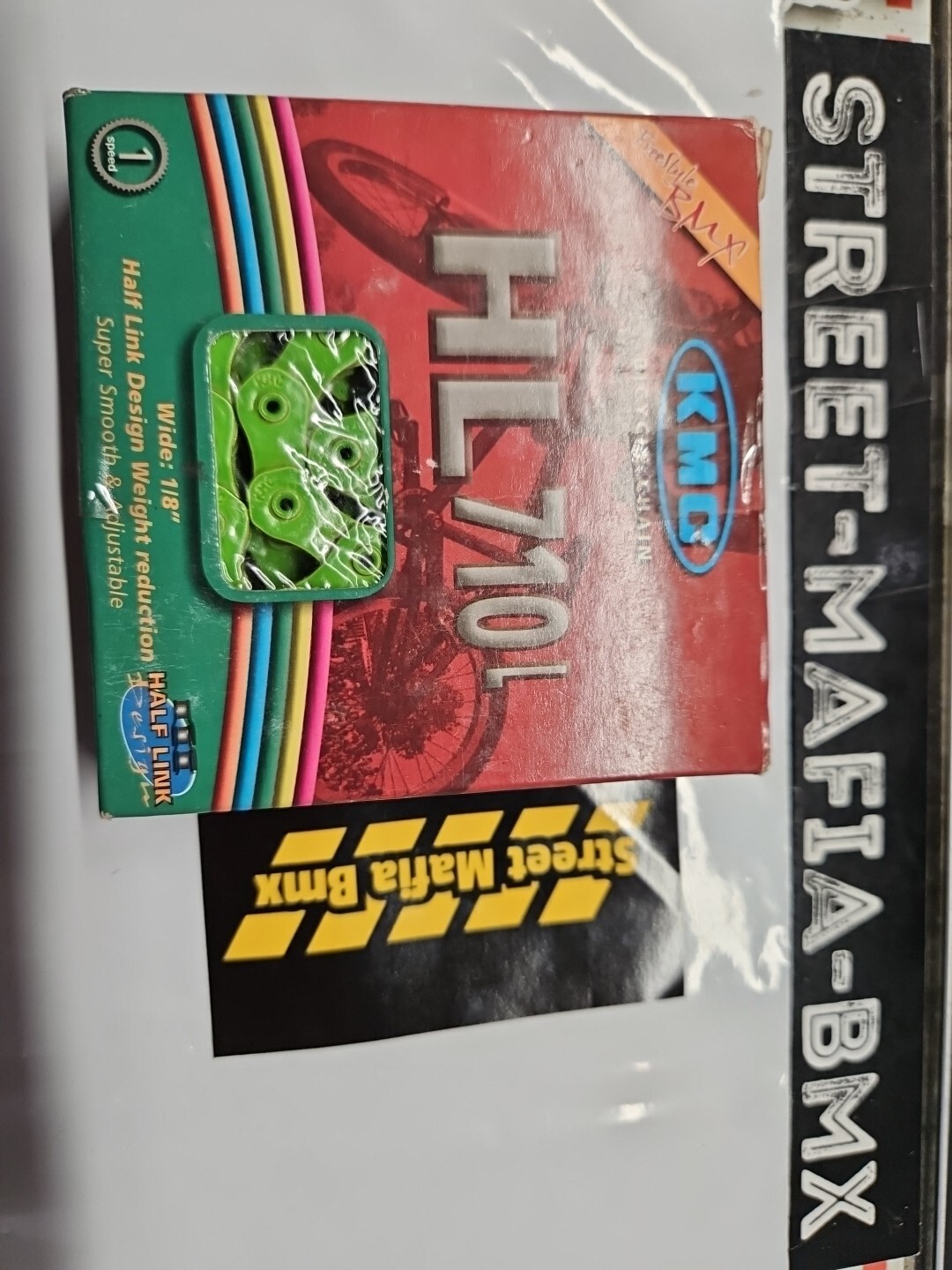 KMC Green BMX bike half link CHAIN HL-K710L hollow pins Fit S&M Kink Sunday  new