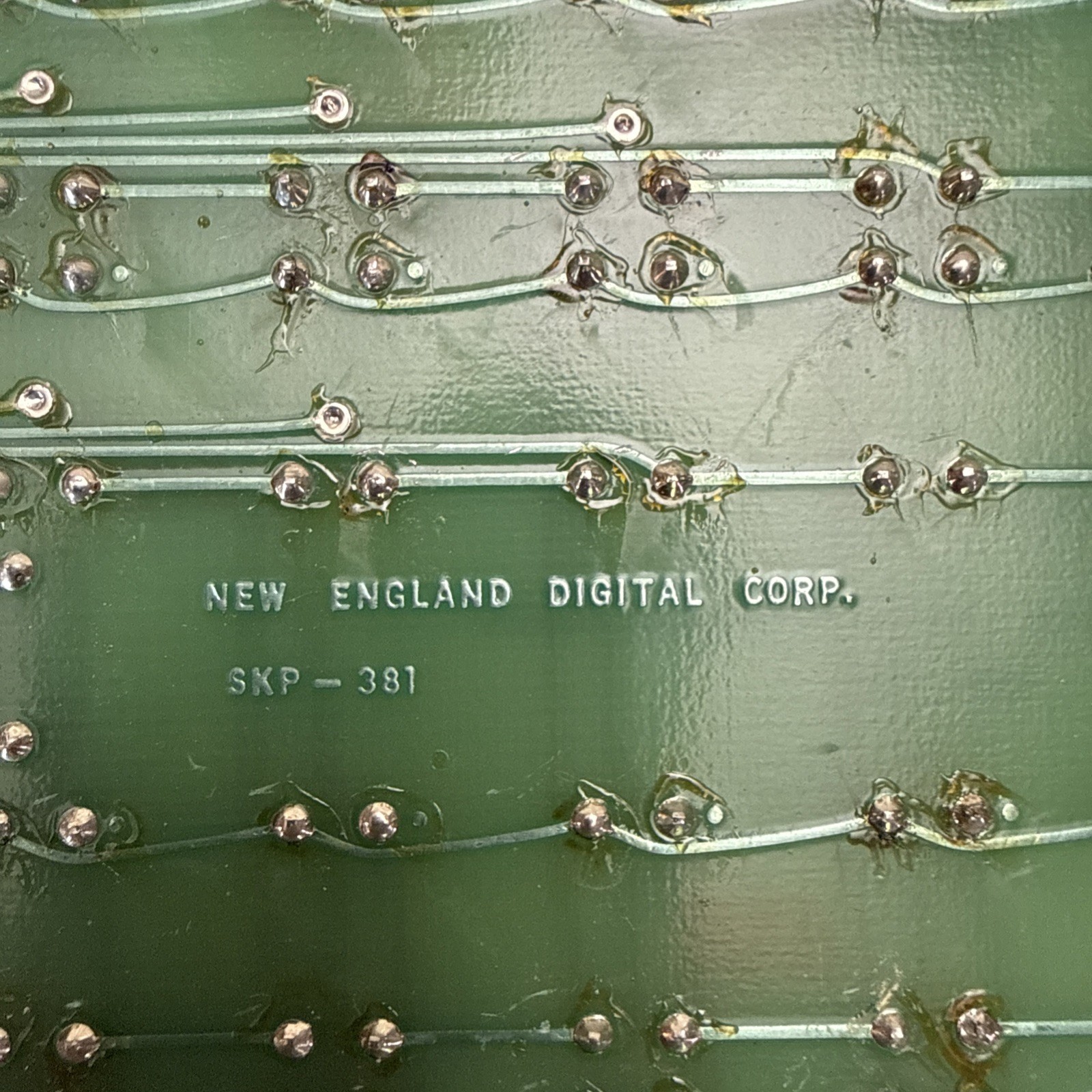 New England Digital Synclavier SKP Keyboard Button Card