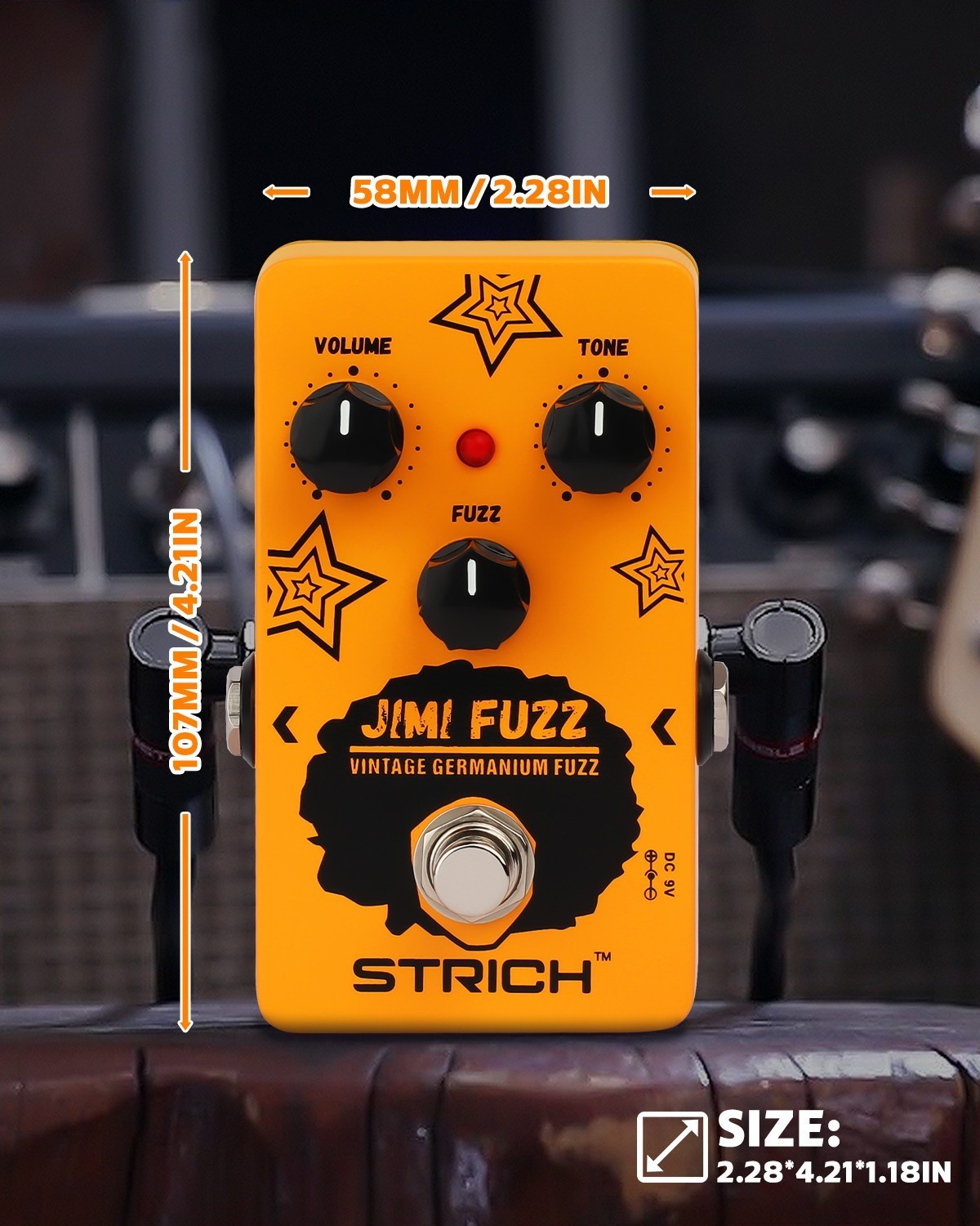 STRICH Jimi Germanium Fuzz Analog Old Skool Pedal V3lcro Ripping!