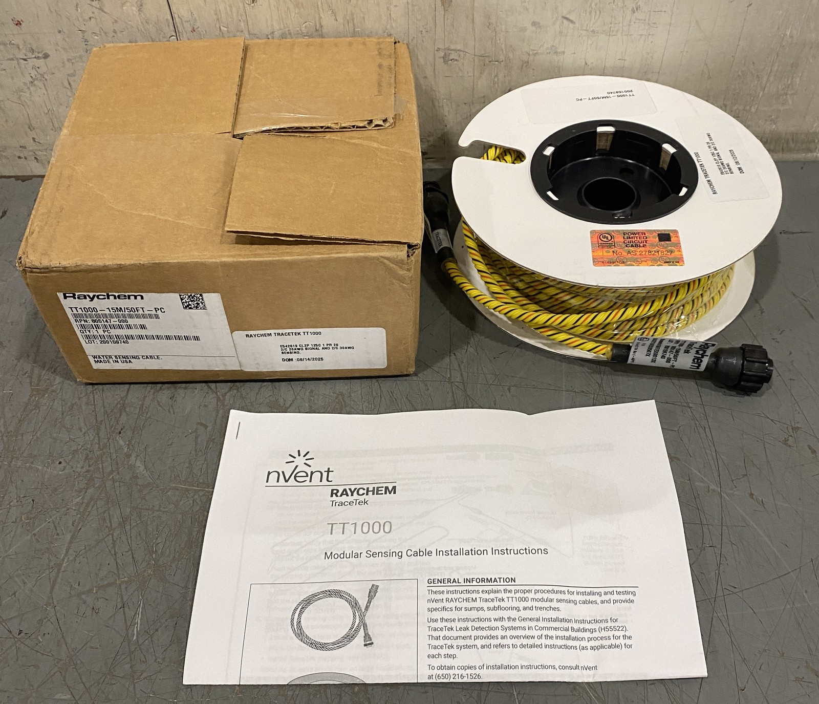 Raychem TT1000 50' Water Detection Current Sensor Cable 805147-000