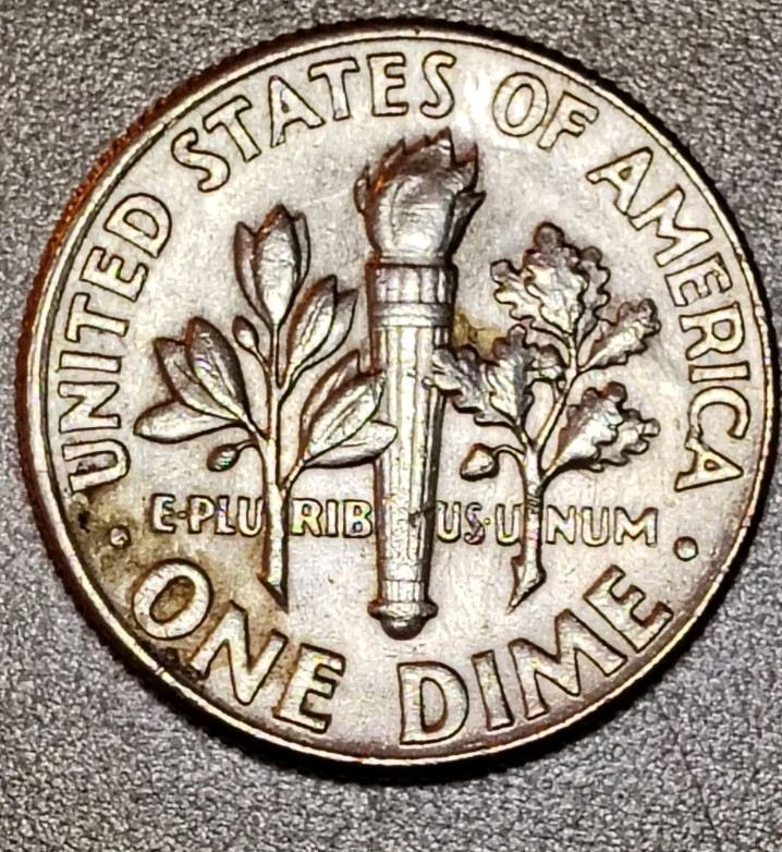 1964 Philadelphia No MM 90% Silver Roosevelt Error Dime w/ Many Errors