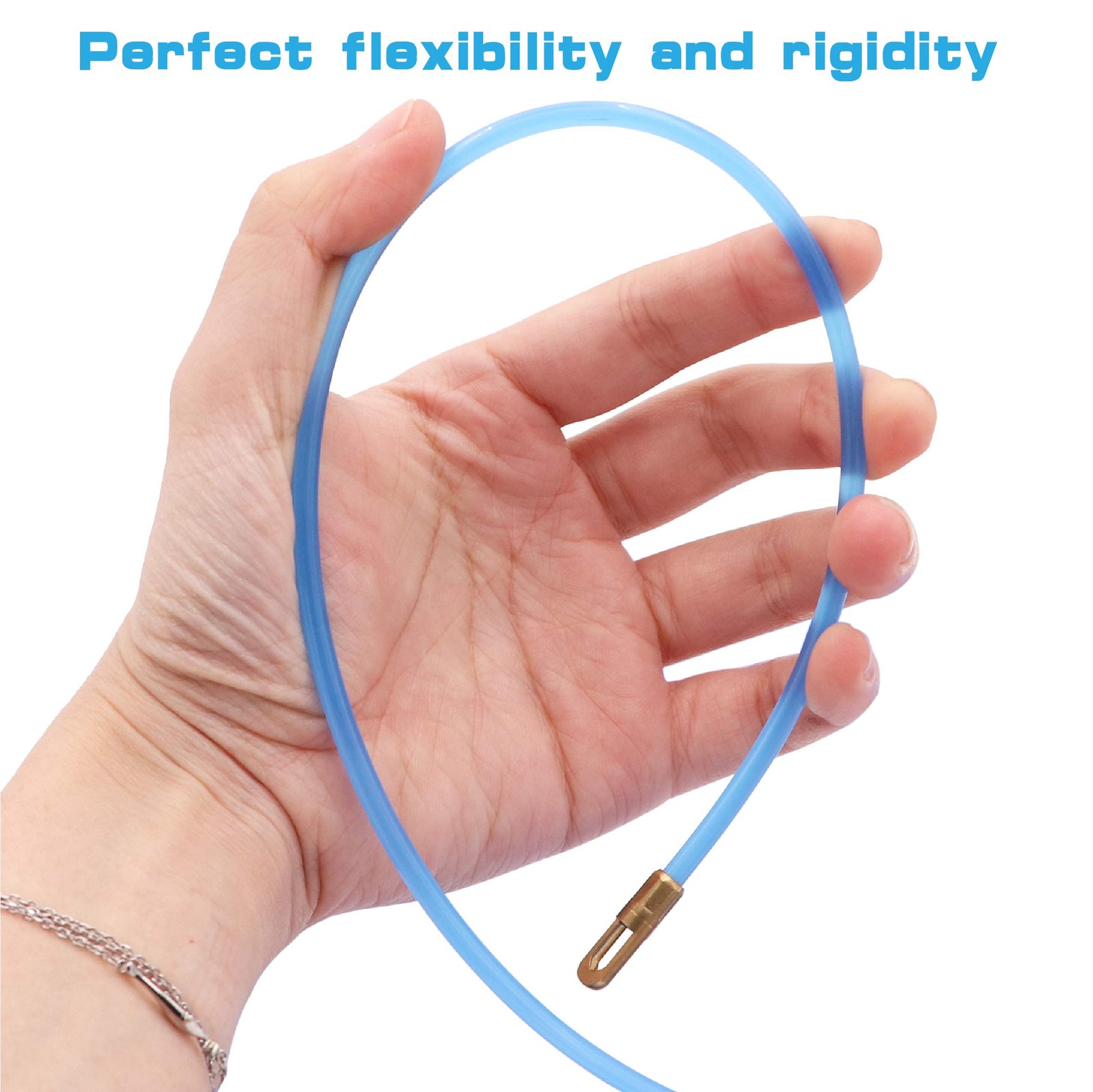 65 Feet Fish Tape Wire Puller Through Wall Electrical Fish Tape Pull Push Kit