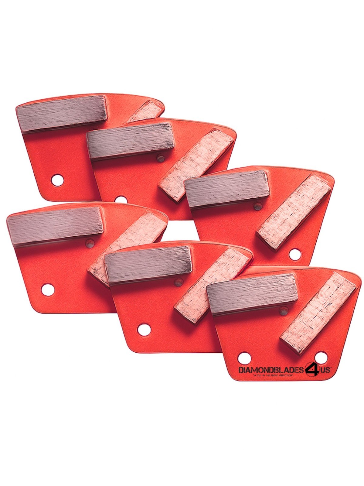 Bolt on Trapezoid Diamond Grinding Disc 4 Concrete Grinders Medium Bond 30 grit