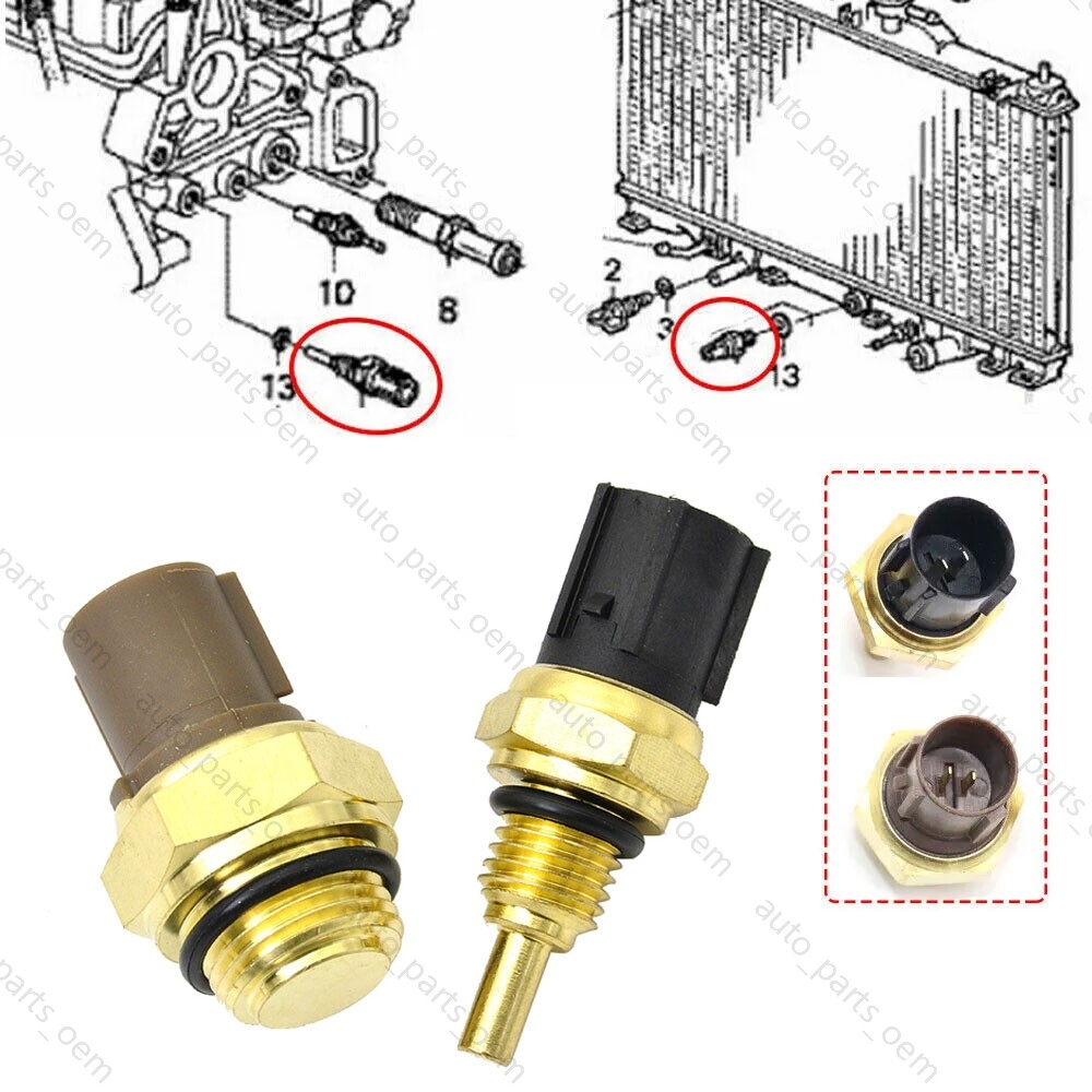 2x Coolant Fan Switch & Coolant Temperature Sensor For HONDA CR-V Civic ACURA