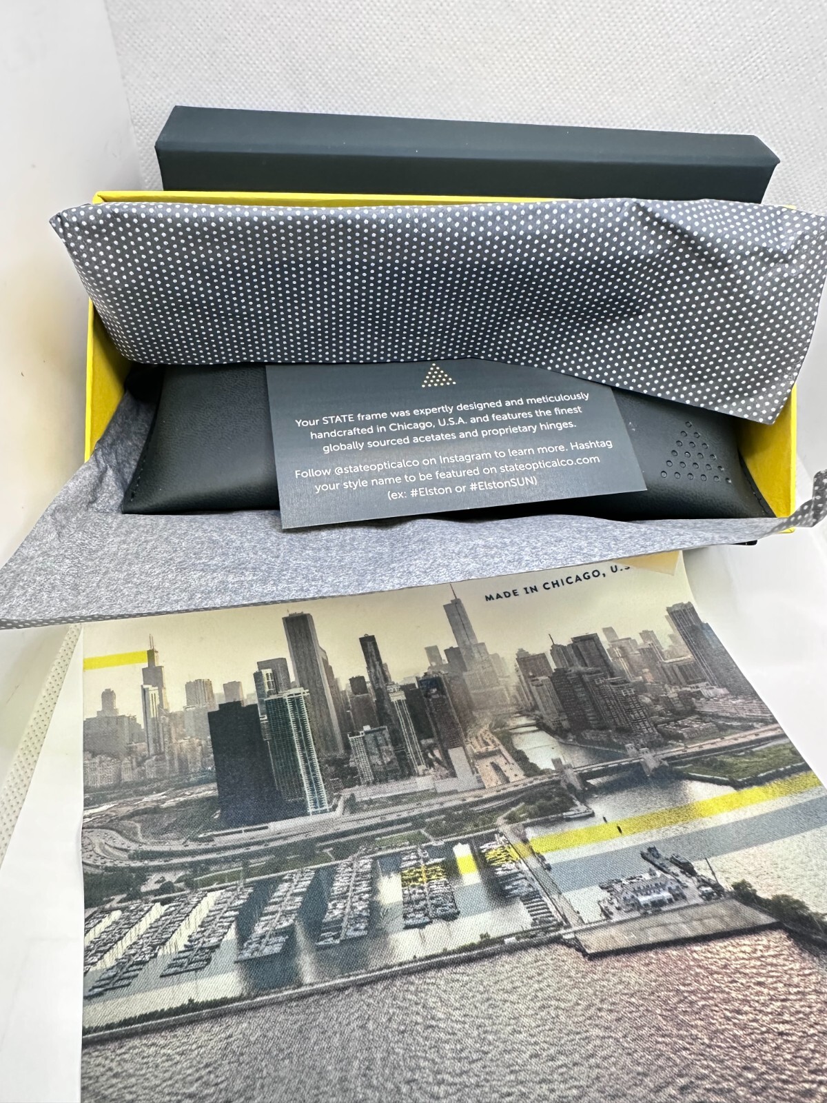 New State Optical Eyeglass Case Cloth & Presentation Box No frame