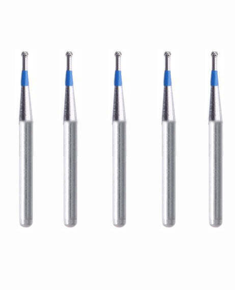 Spherical 0.9 mm Dia Medium Grit Diamond Bur 5/Pack [1670-001.9M1]