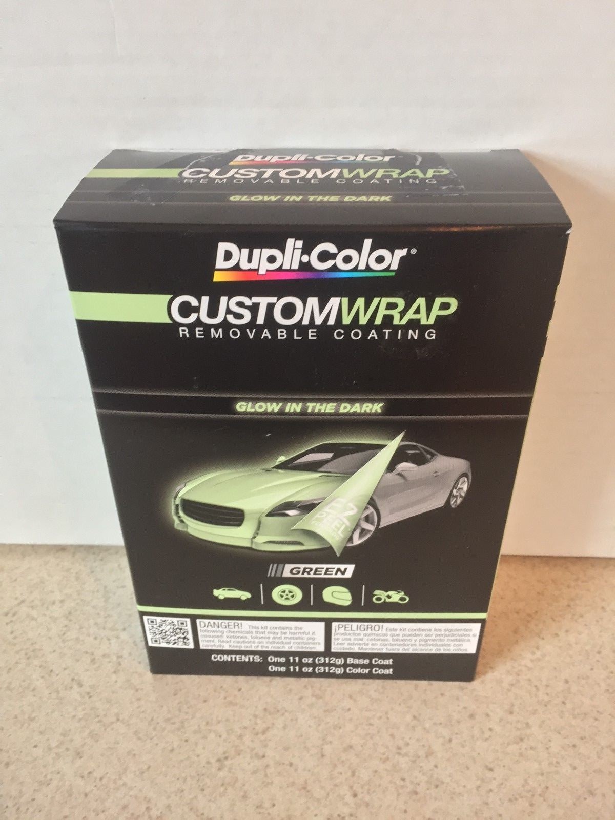 Dupli-color Customwrap Glow in dark green. New in box.