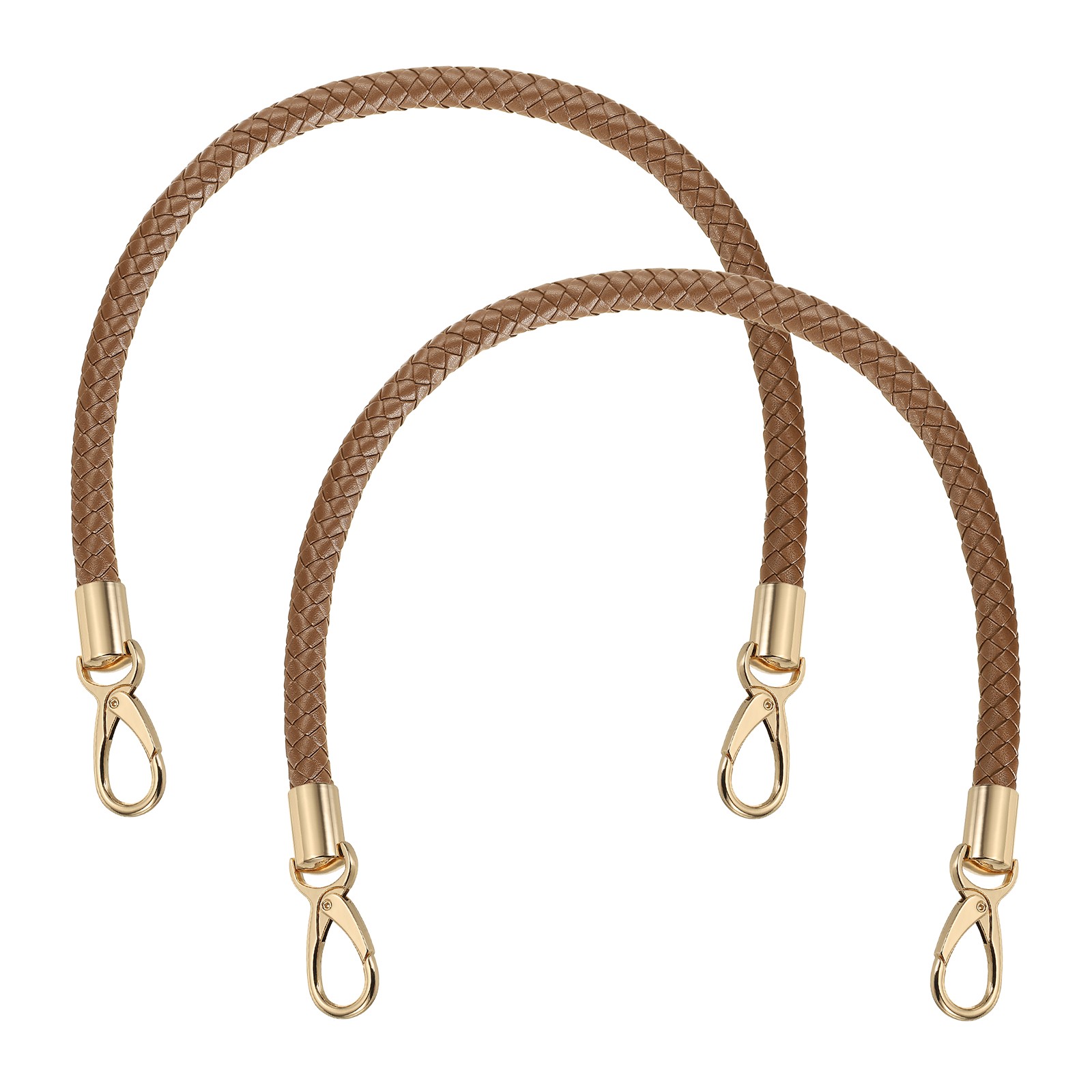 2 Pcs Braided Purse Strap, 21.6 Inch for Handbag Tote Making  (Coffee Brown)