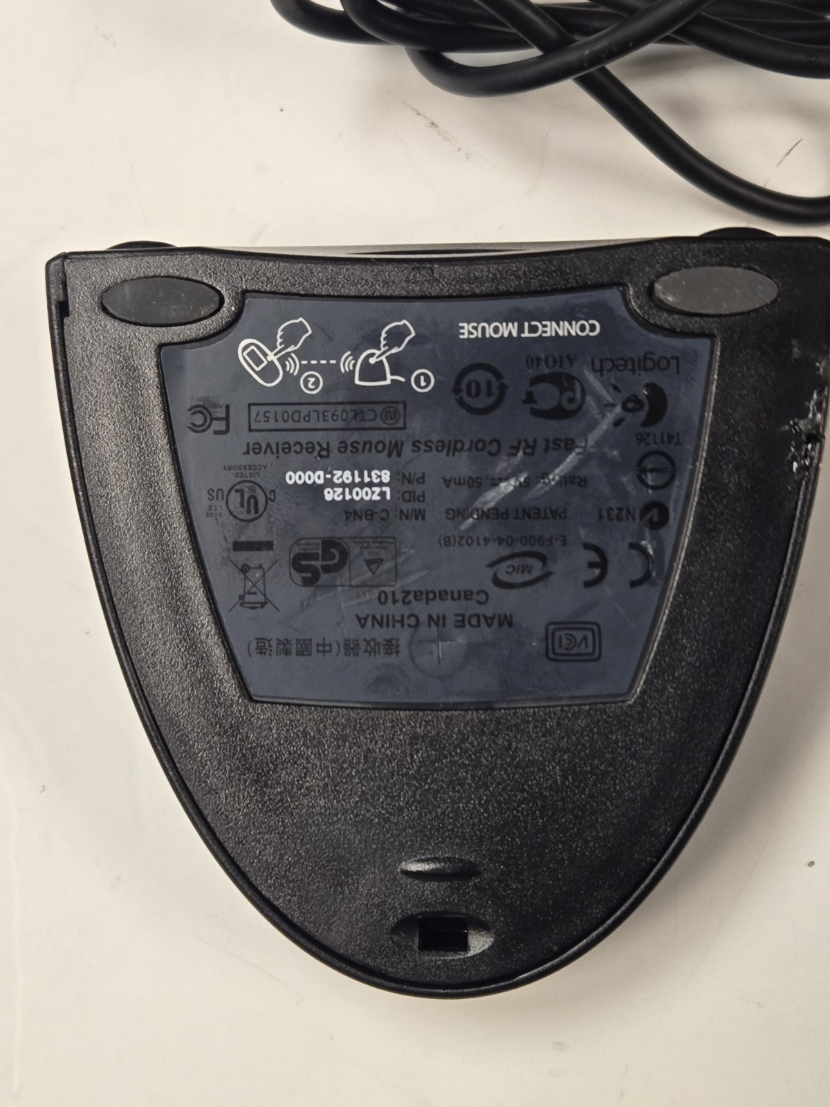 Logitech Fast RF Cordless Mouse Receiver C-BN4 831192-3000 Transmitter only