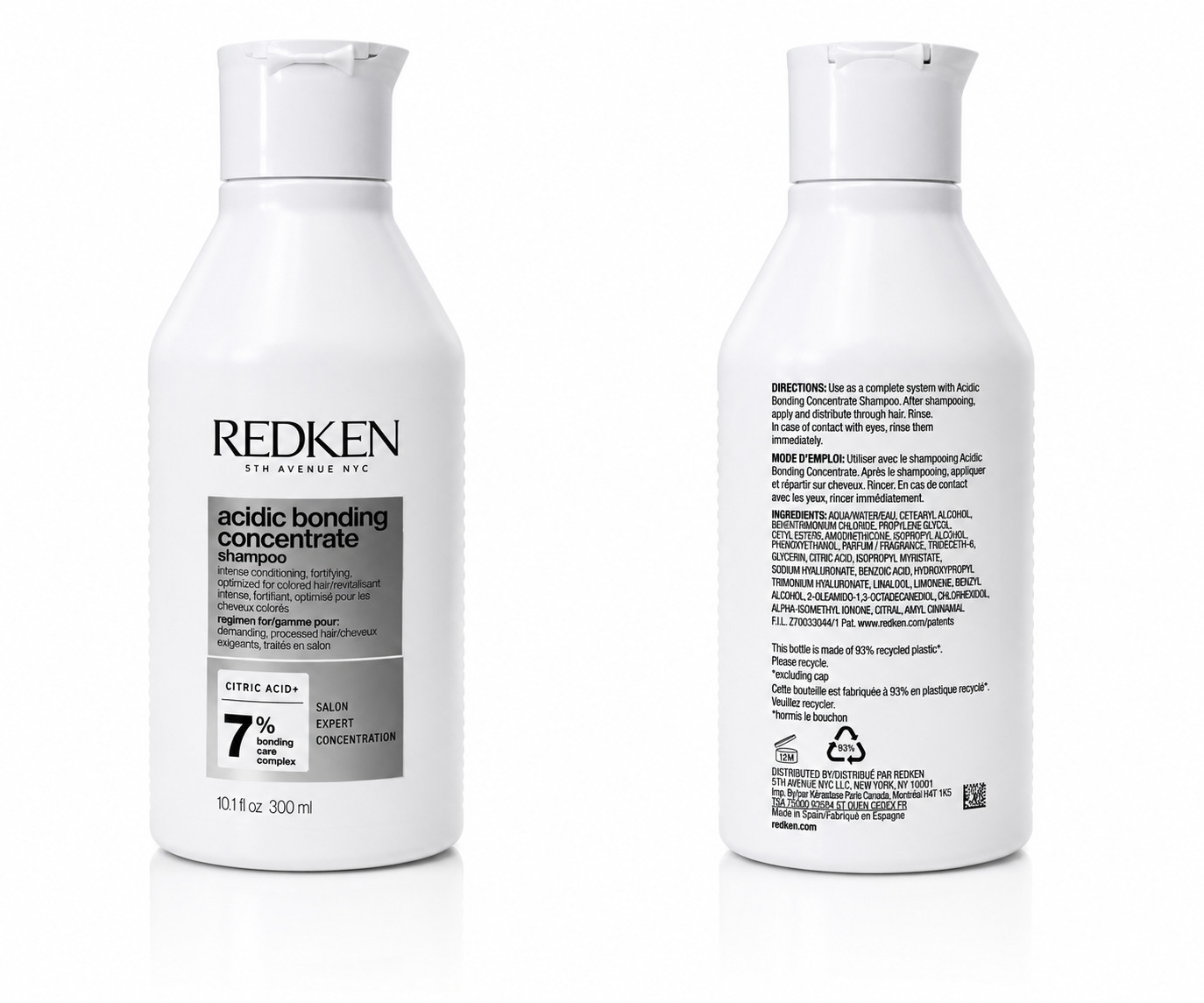 Redken Acidic Bonding Concentrate Shampoo Bonding Hair Repair 10.1 fl oz
