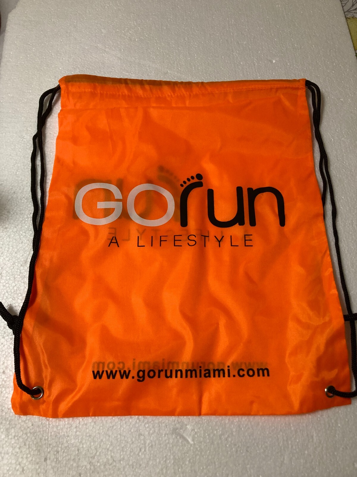 New!! Drawstring Bag - Go Run