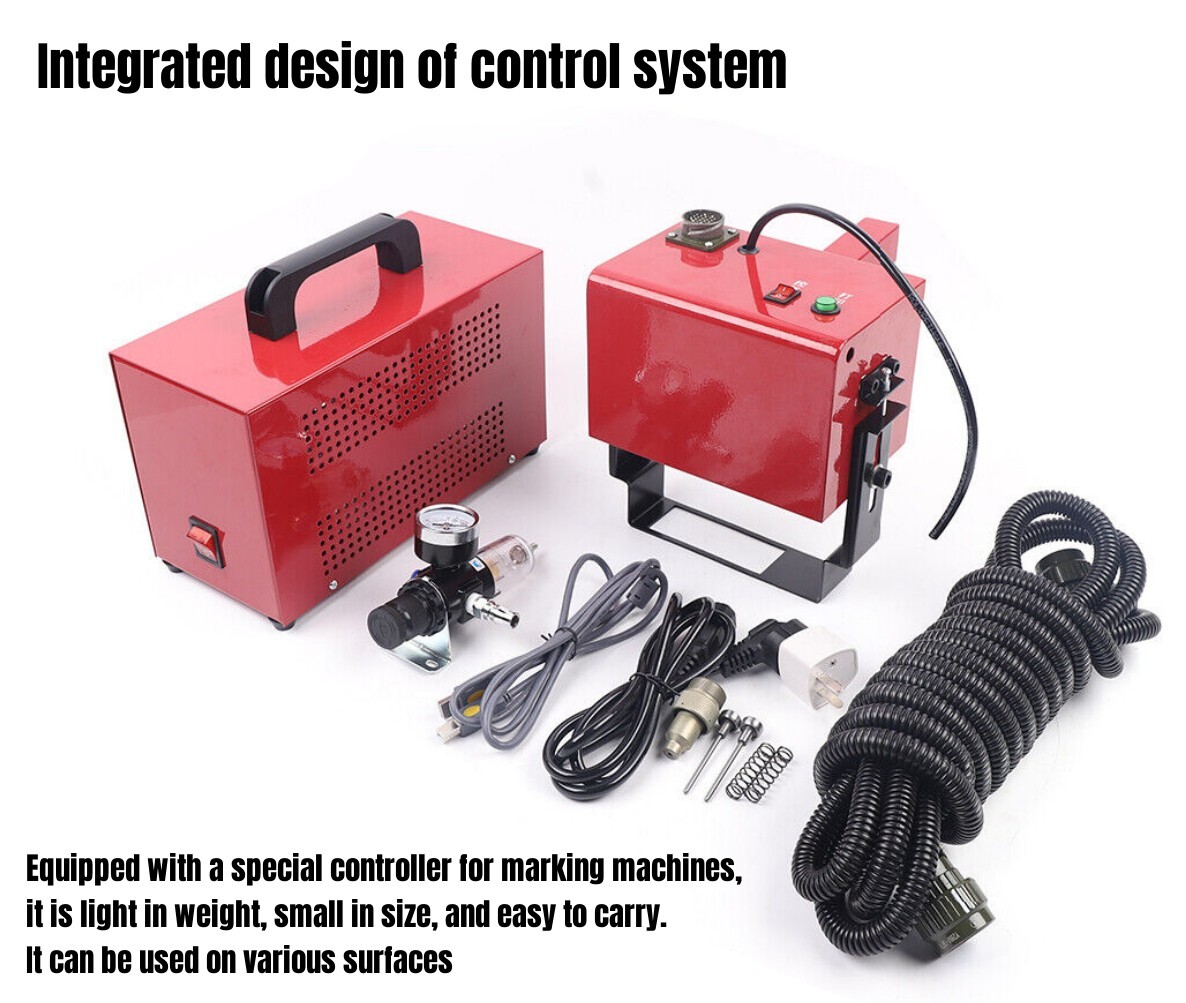 Portable Pneumatic Dot Peen Metal Marking Engraving Machine Fits VIN Code/Number