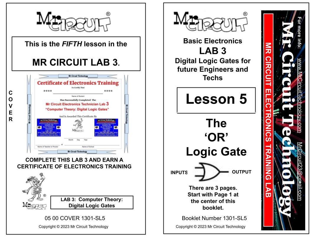 Mr Circuit Lab 3 Learn How Computers Work on the inside - build Logic Gates