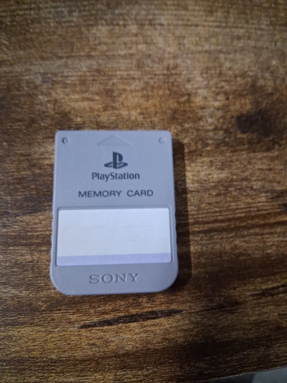 Sony Playstation PS1 Memory Card - OEM Original - Grey / Gray