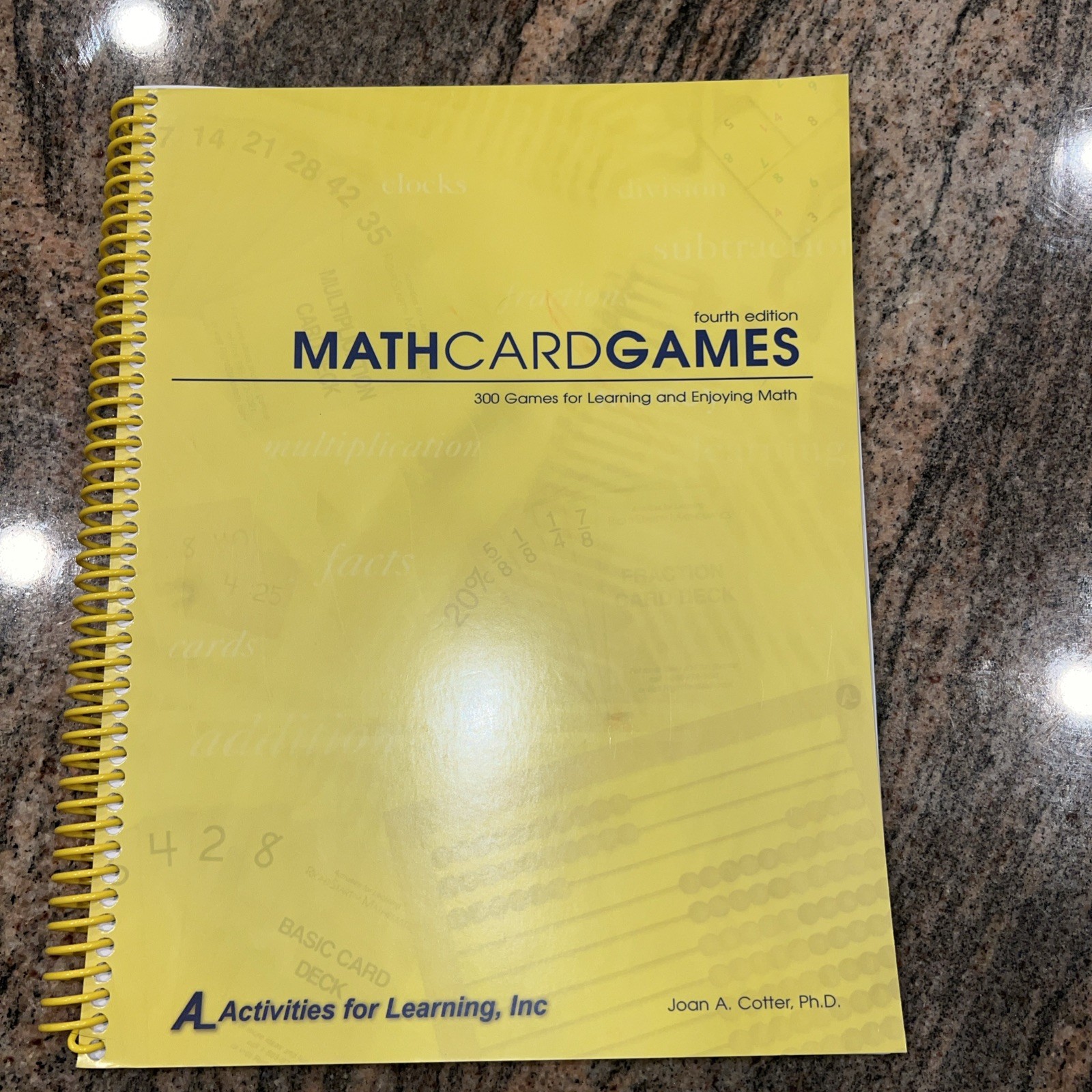 Math Card Games :300 Games for Learning and Enjoying Math by Joan A. Cotter + CD